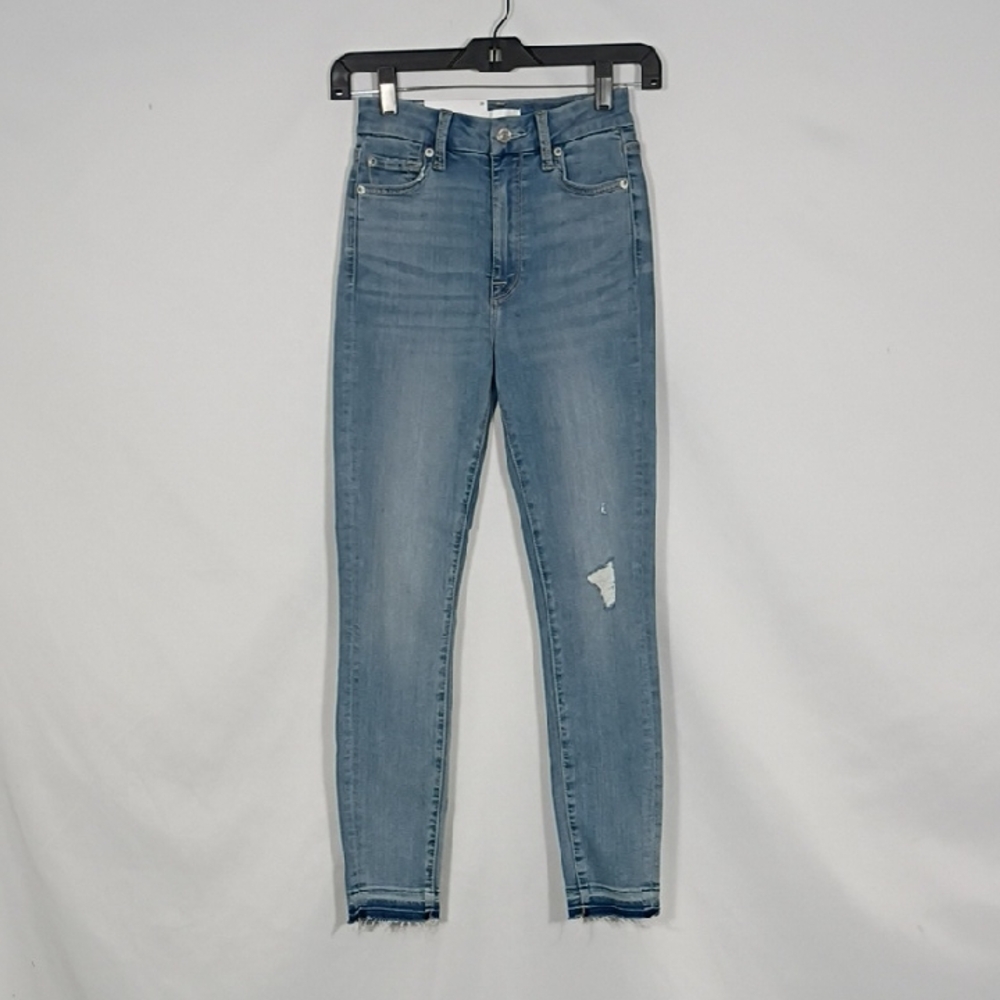 NWT 7 For All Mankind High Waist Ankle Skinny Super Skinny Jeans Women Sz 24